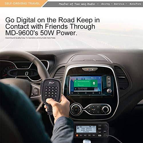 TYT MD-9600 Dual Band Digital DMR Mobile Car Truck Transceiver, VHF/UHF 3000 Channels,10000 Contacts, 250 Zones, 50W VHF/45W UHF