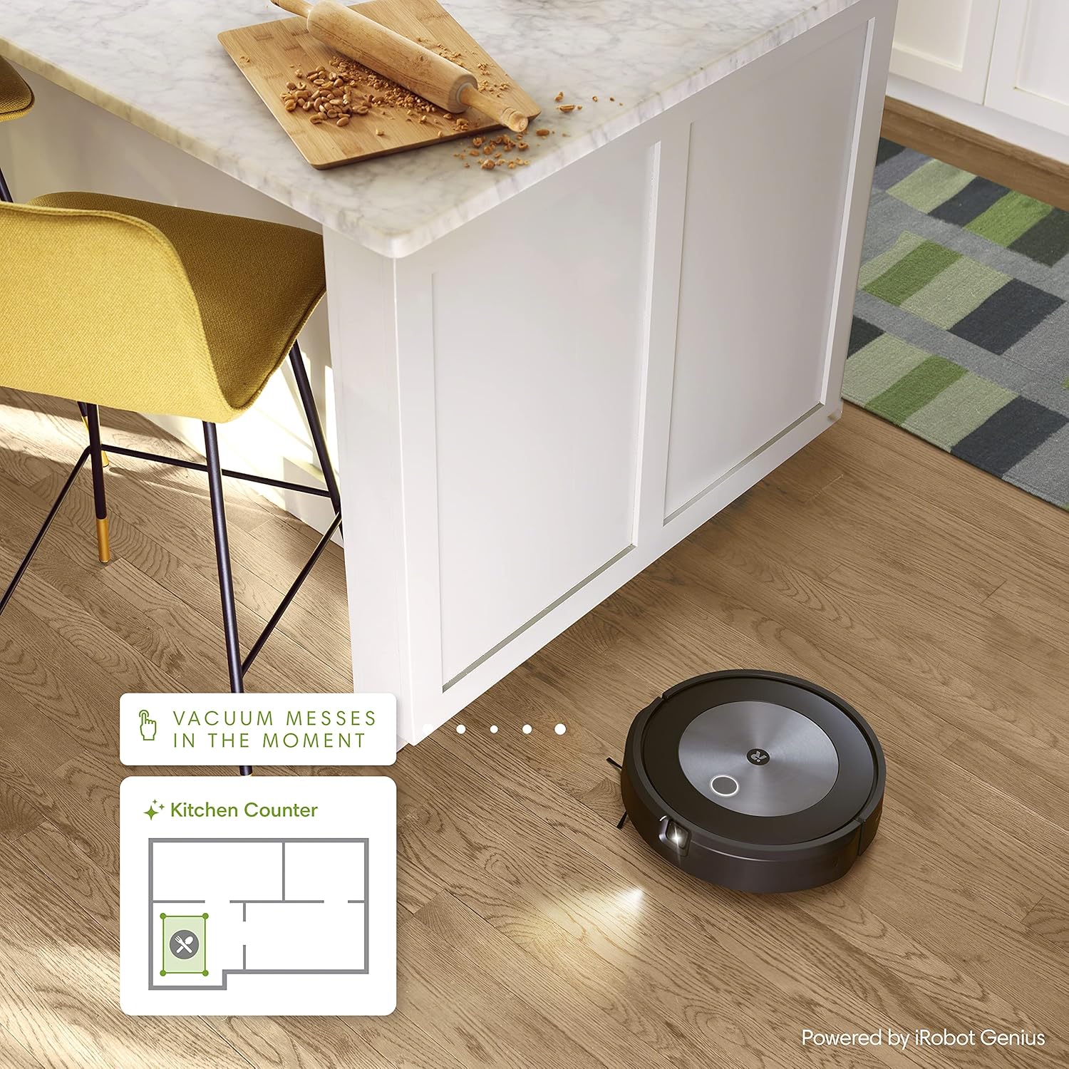 iRobot® Roomba® j7 Wi-Fi® Connected Robot Vacuum-Identifies & avoids Obstacles, Works w/Alexa