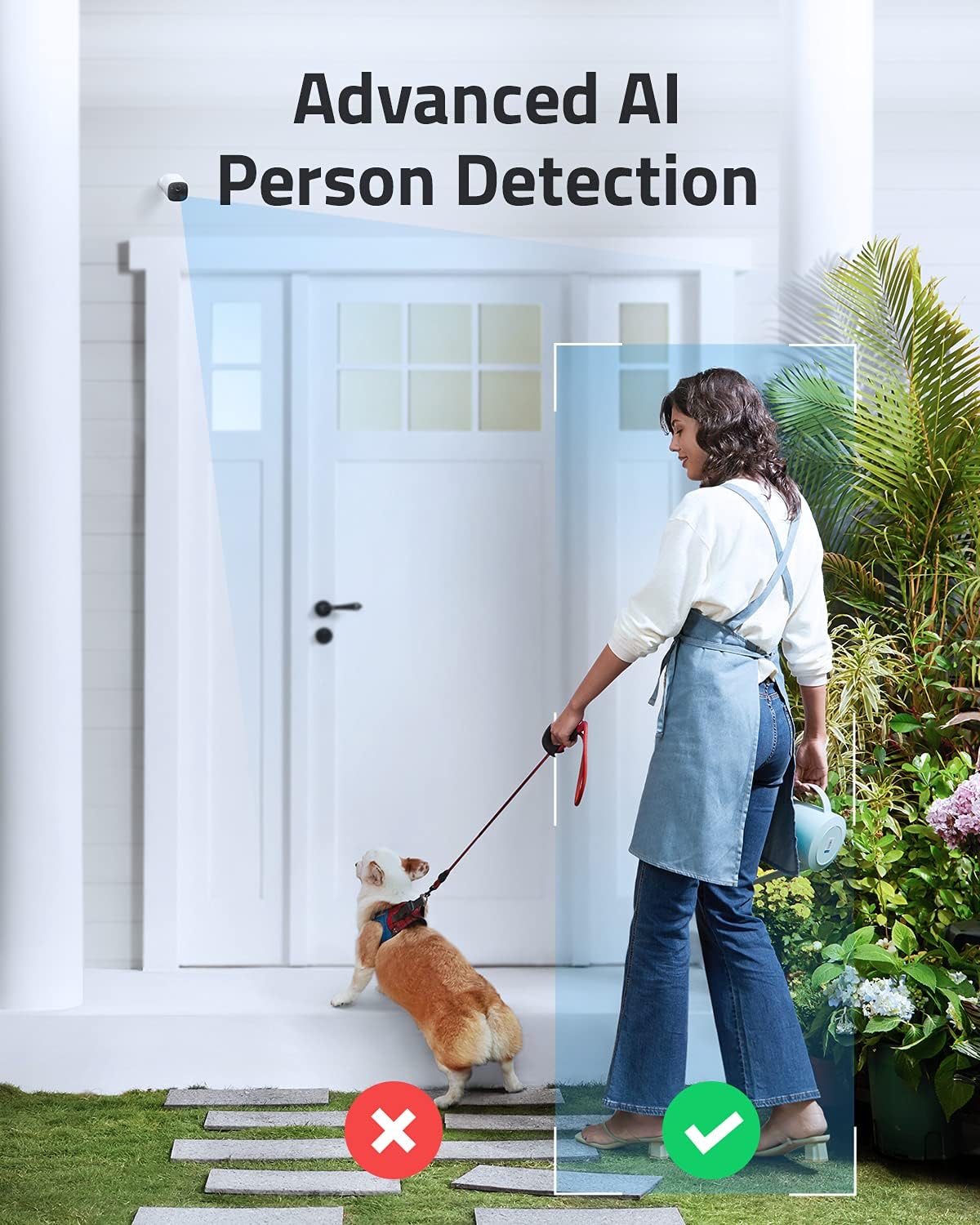 eufy Security, SoloCam E40, Outdoor Security Camera, WiFi, Wireless, Wire-Free, Advanced AI Person-Detection, Two-Way Audio, 2K Resolution
