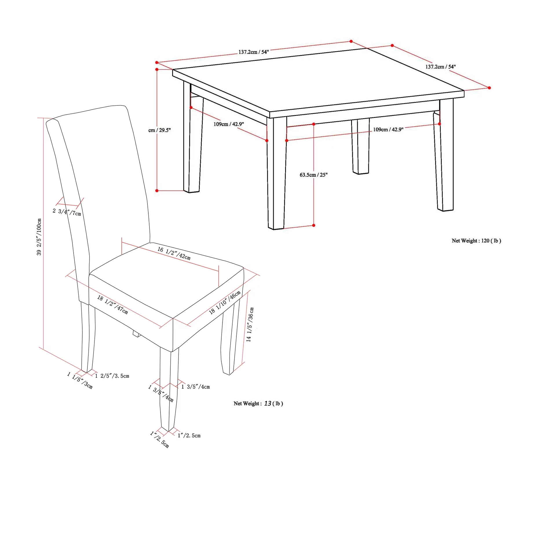 Simpli Home Acadian 9 Piece Dining Set