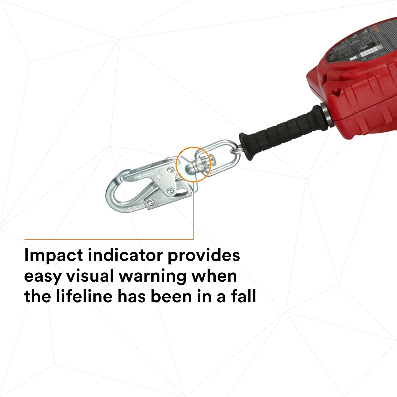 3M Personal Protective Equipment Protecta Rebel, 3590500 Self Retracting Lifeline, 33-Feet Galvanized Cable, Thermoplastic Housing, Carabiner