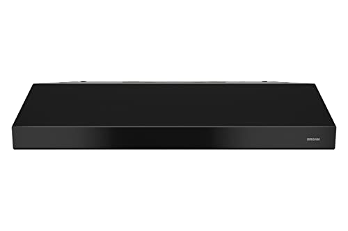 Broan-NuTone BCSD142SS Glacier 42-inch Under-Cabinet 4-Way Convertible Range Hood with 2-Speed Exhaust Fan and Light, 300 Max Blower CFM