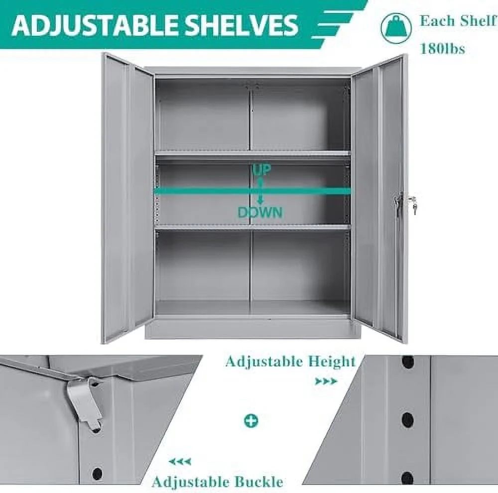 FDSHOIYN Black Metal  Cabinet  72"