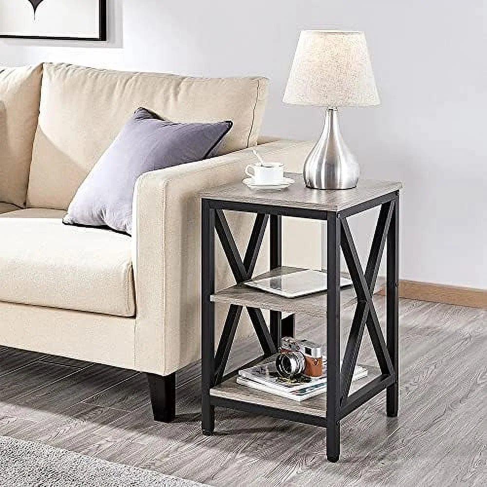 xrboomlife Lift Top Coffee Table Set of 3 for Living Room  Lift Up Center Table w/Hidden  Compartments  Coffee Table and X Shape End Table Sets