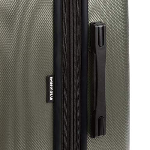 SwissGear 7272 Energie Expandable Hardside Luggage with Spinner Wheels and TSA Lock, Gunmetal, Carry-On 19-Inch