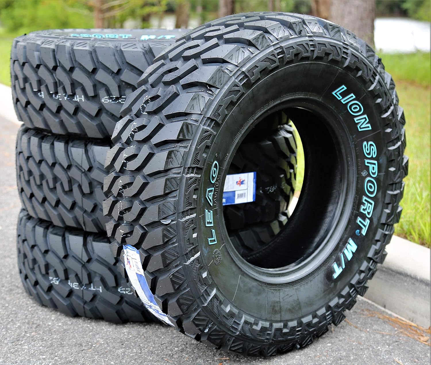 Leao Lion Sport MT M/T Mud Off-Road Light Truck Radial Tire-LT265/70R16 265/70/16 265/70-16 110/107Q Load Range C LRC 6-Ply OWL Outlined White Letters