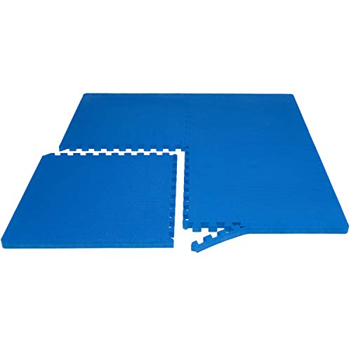 ProsourceFit Extra Thick Puzzle Exercise Mat , EVA Foam Interlocking Tiles for Protective, Cushioned Workout Flooring for Home and Gym Equipment