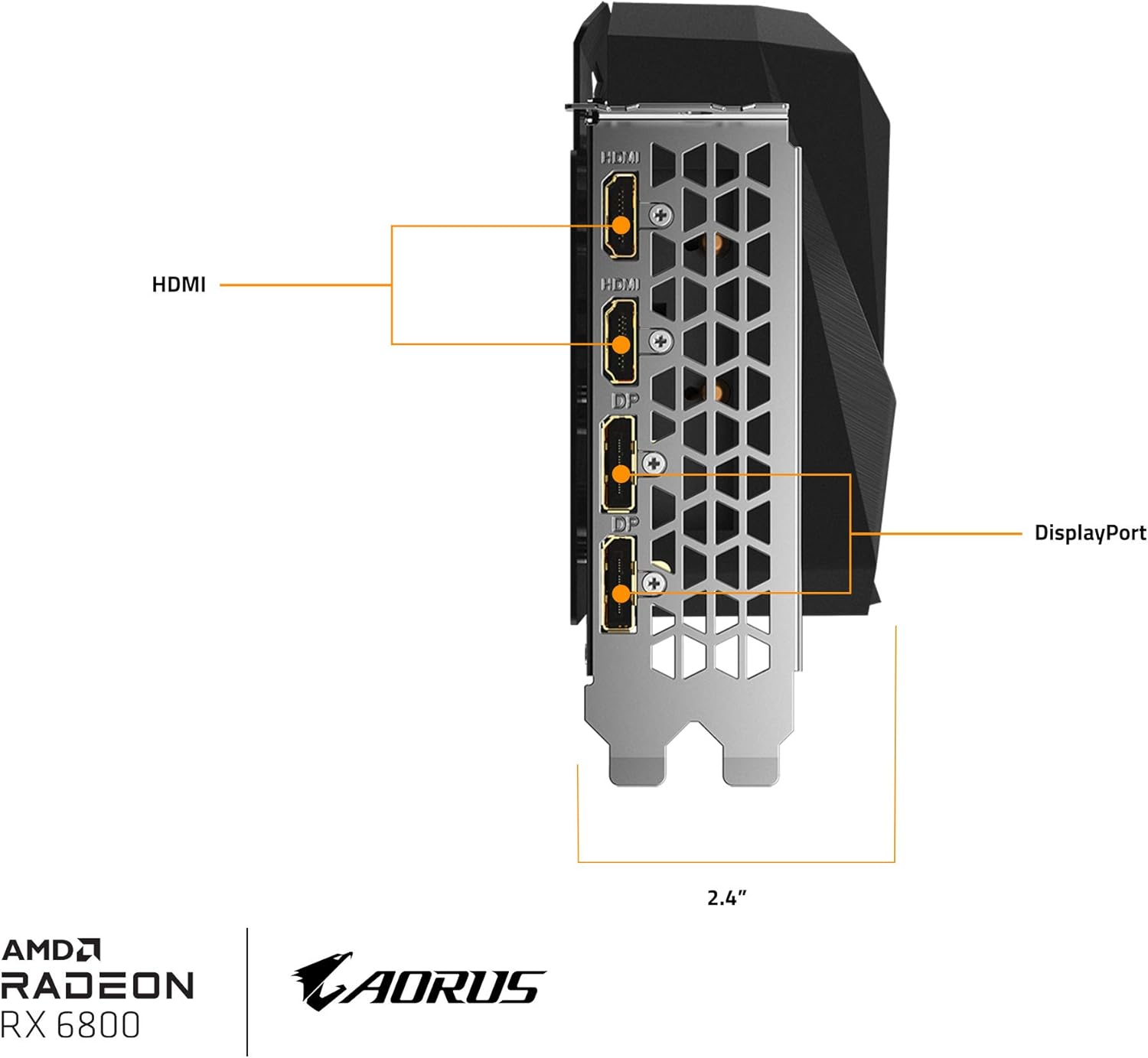AORUS Radeon RX 6800 Master 16G Graphics Card, MAX-Covered Cooling, 16GB 256-bit GDDR6, GV-R68AORUS M-16GD Video Card