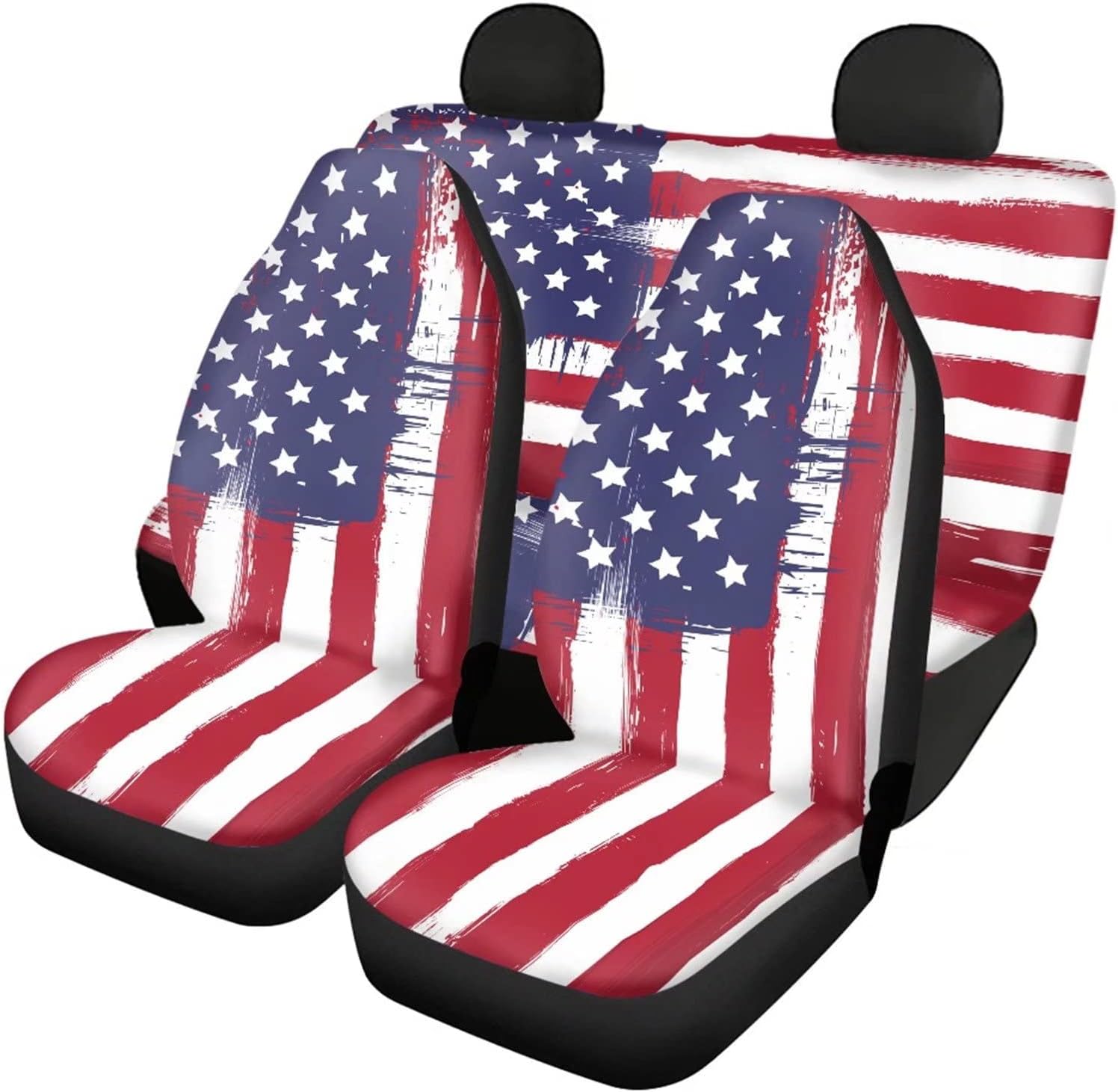 SEANATIVE Stretchy Car Seat Cover Camo Forest Deer Universal Car Interior Seat Cover Machine Washable Anti-Slip Front and Rear Bench Back Seat Cover