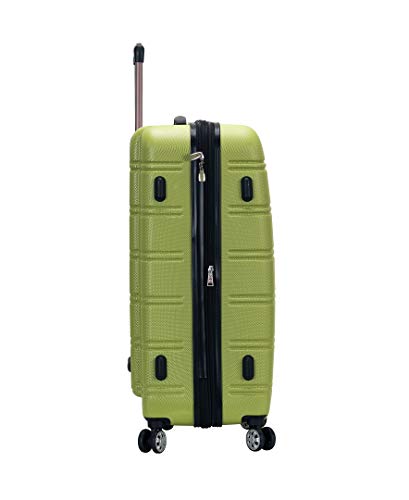 Rockland Melbourne Hardside Expandable Luggage with Spinner Wheels, 2TONEBLUE, 2 Piece (20/28)