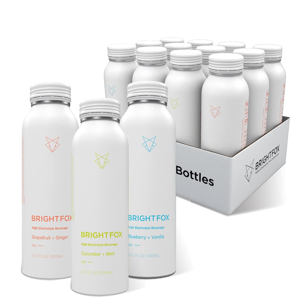 BrightFox Hydration | Still Variety Pack | The Highest Electrolyte Beverage with Zero Compromise | Vitamins Minerals Antioxidants Immunity | Zero
