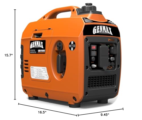GENMAX Generator，EPA Compliant, Eco-Mode Feature, Ultra Lightweight for Backup Home Use & Camping