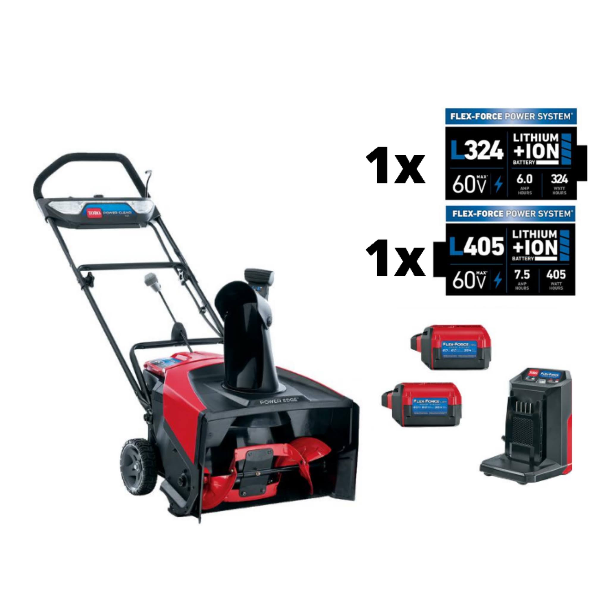 Toro 60V E21 Cordless Snow Blower Power Clear 2 * 6.0Ah Battery (39902)