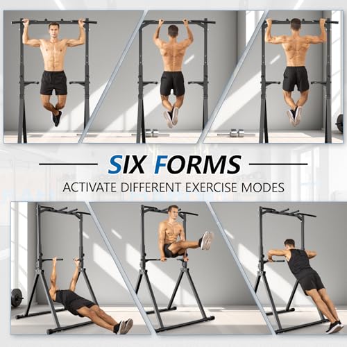 Pull Up Station Pull Up Bar for Home Gym Equipment Dip Station Power Tower Strength Training Fitness Equipment