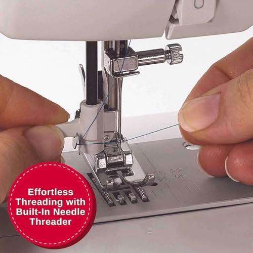 SINGER Heavy Duty 6380 Sewing Machine with Extension Table & Accessory Kit | Strong Motor with Enhanced Piercing Power, 110 Stitch Applications