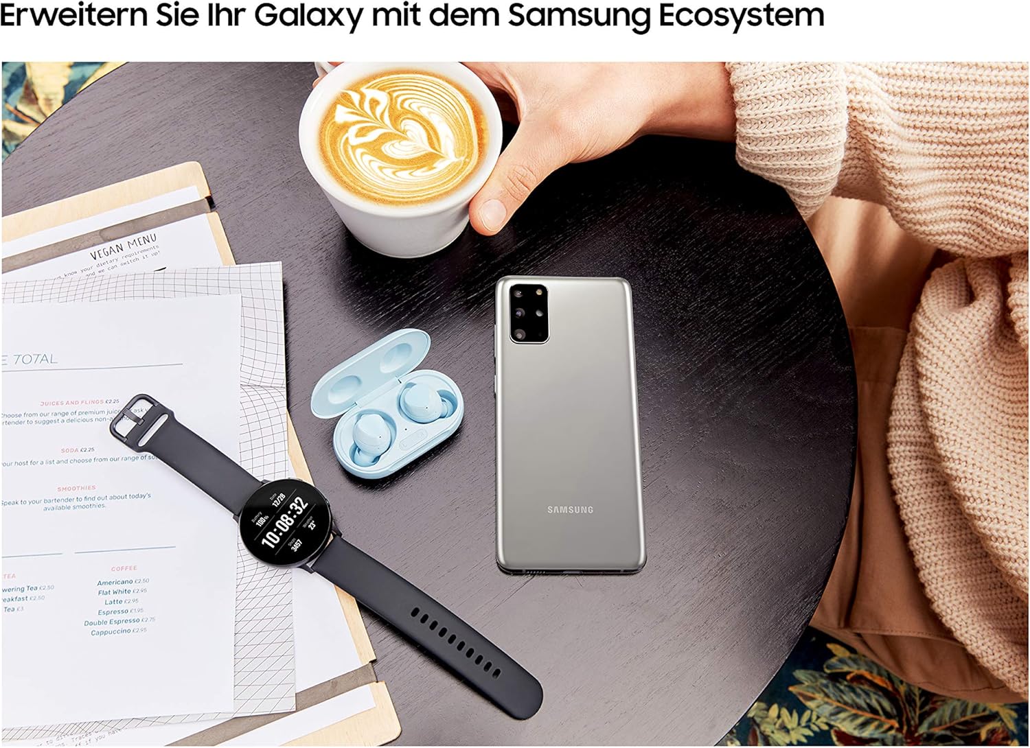 Samsung Galaxy S20+ SM-G986B/DS, Dual SIM 5G, International Version (No US Warranty), 128GB, Cosmic Black - GSM Unlocked