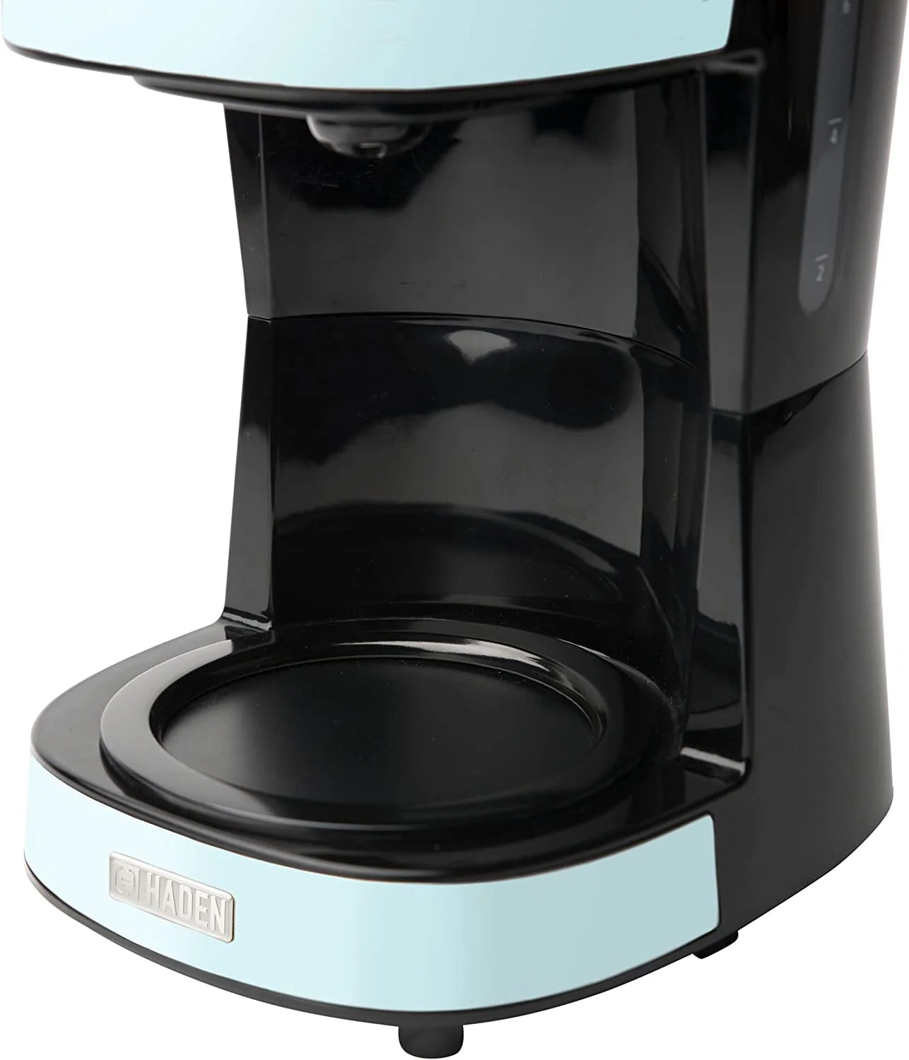 HADEN 75032 Heritage Innovative 12 Cup Capacity Programmable Vintage Retro Home Countertop Coffee Maker Machine with Glass Carafe  Turquoise Blue