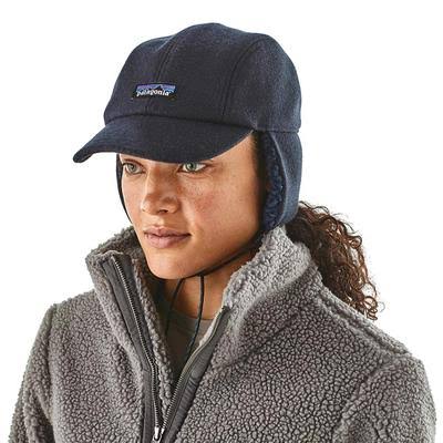 Patagonia Recycled Wool Ear Flap Cap - Classic Navy
