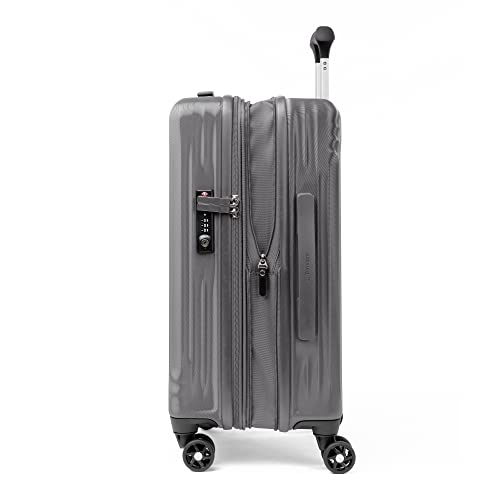 Travelpro Maxlite Air Hardside Expandable Carry on Luggage, 8 Spinner Wheels, Lightweight Hard Shell Polycarbonate Suitcase, Shadow Grey