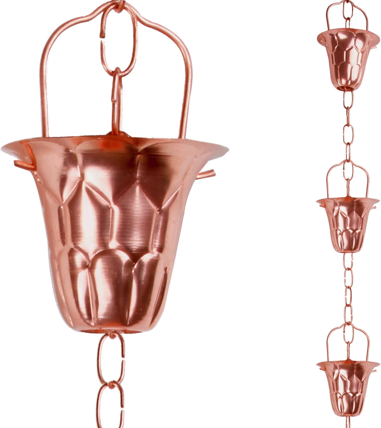 Strawbula Rain Chains for Gutters - Rain Chain for Downspouts for Heavy Rain