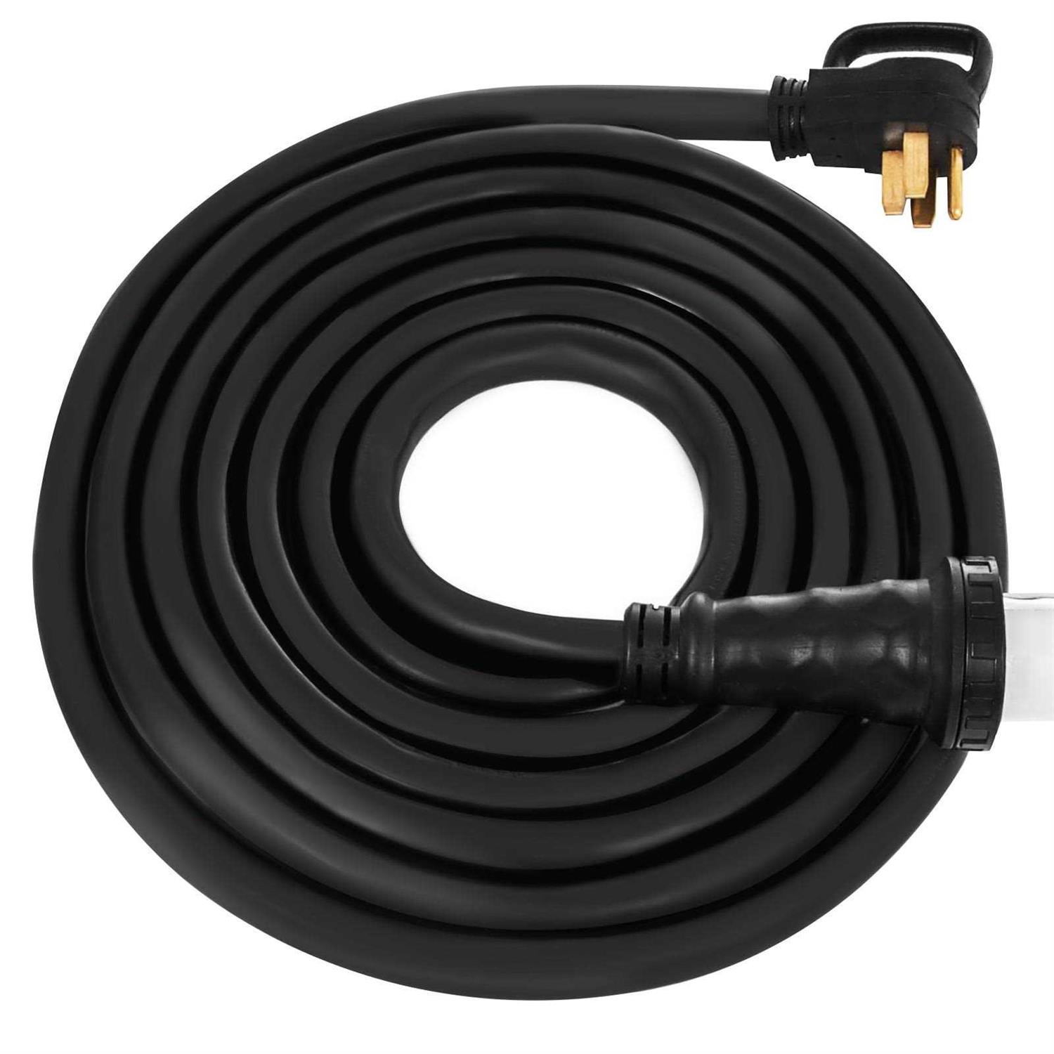 VEVOR RV Shore Power Extension Cord 36FT 50 Amp Weatherproof Heavy Duty 6/3 + 8/1 STW Twist Lock Cord 50 Amp RV Replacement Cor