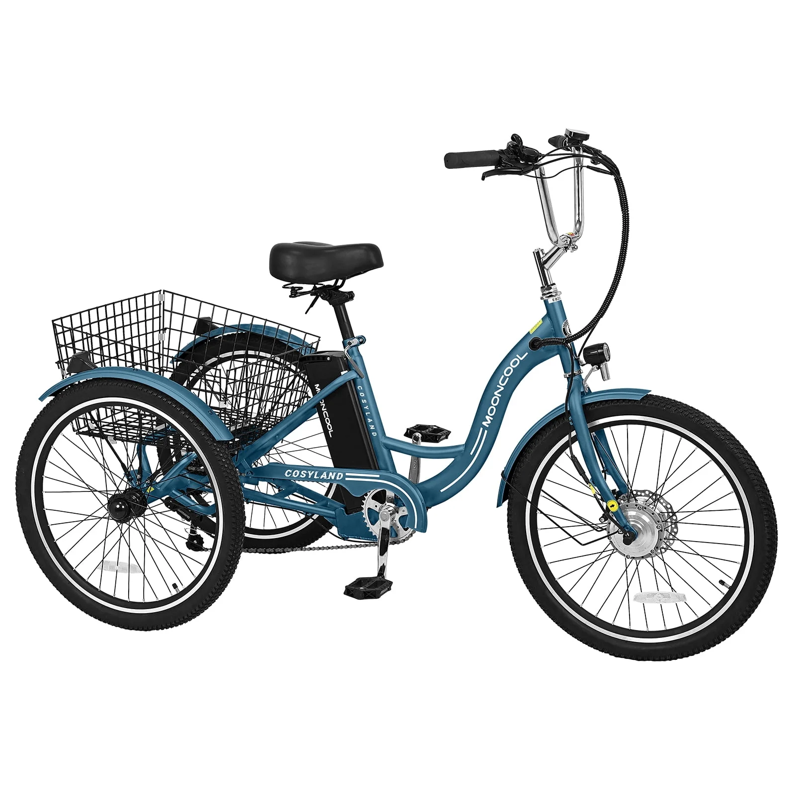 Lilypelle Adult Electric Tricycles,3 Wheel Electric Bike,15.5 Mph Electric Trikes for Seniors