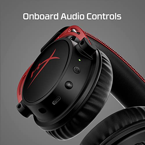 HyperX Cloud Alpha Wireless - Gaming Headset for PC, 300-hour battery life, DTS Headphone:X Spatial Audio, Memory foam, Dual Chamber Drivers