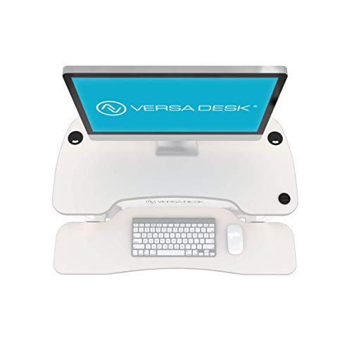 VERSADESK PowerPro™ 36 Inch Electric Standing Desk Converter, Height Adjustable Sit to Stand Up Desk Riser