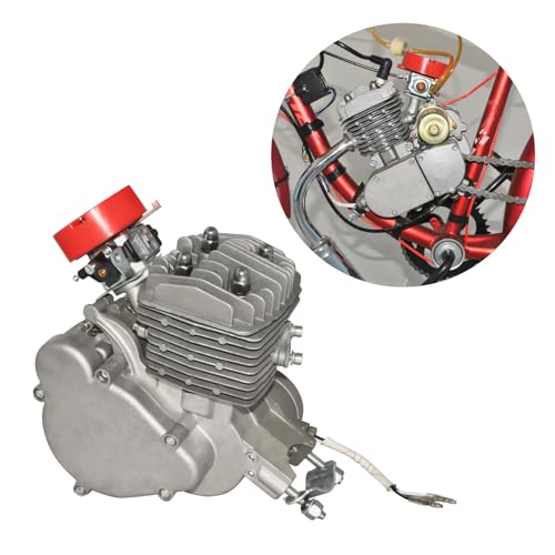 Upgraded 80cc Bicycle Engine Kit,2-Stroke Bike Motor Kit with Wired Digital Computer