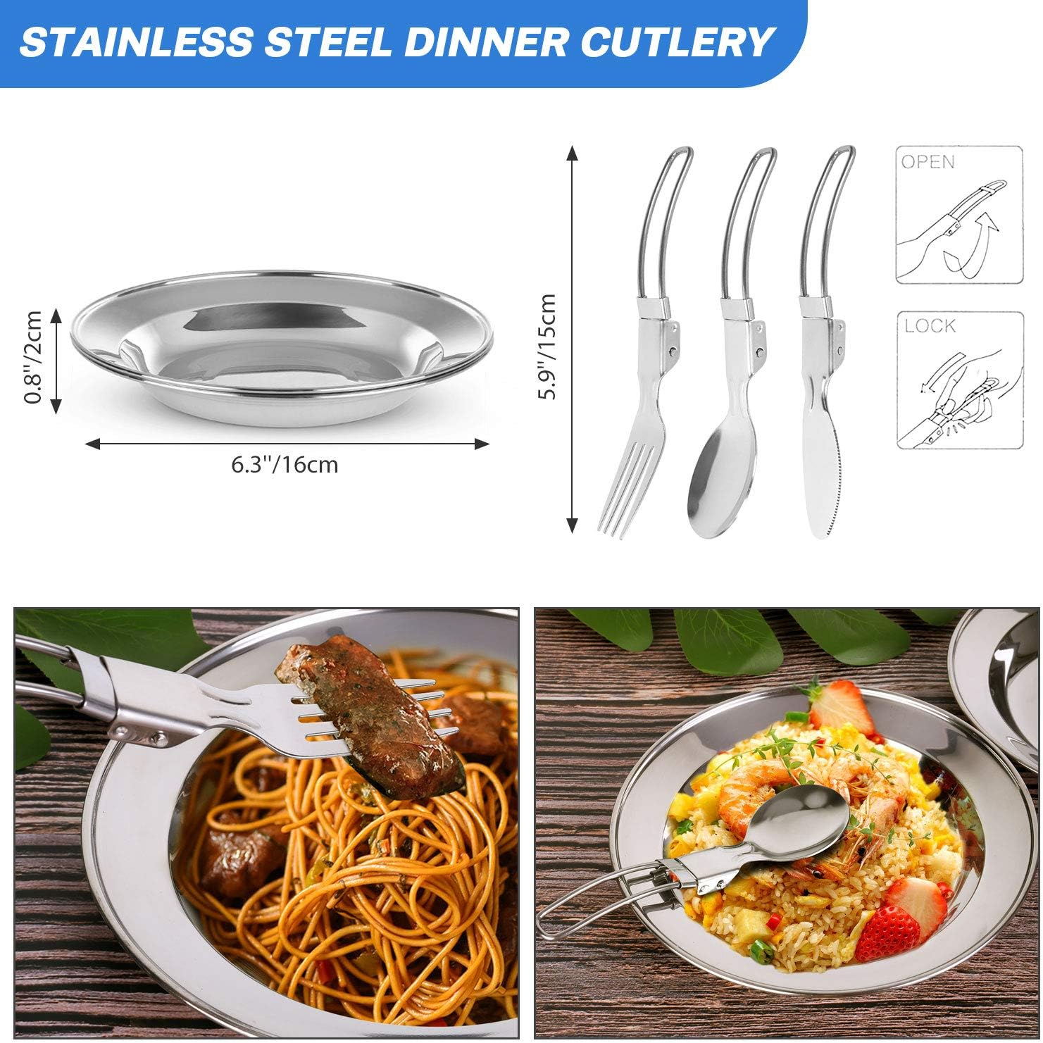 Odoland 16pcs Camping Cookware Set with Folding Camping Stove