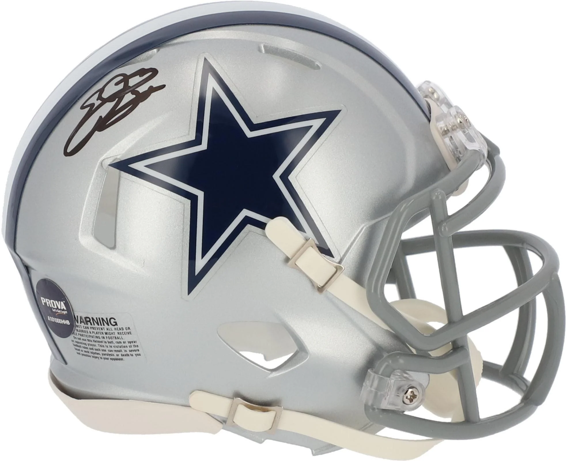 Emmitt Smith Dallas Cowboys Autographed Riddell Speed Mini Helmet - Fanatics Authentic Certified - Curated Treasures Market