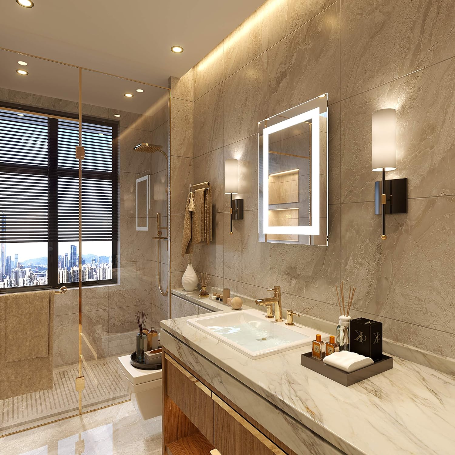Petus PetusHouse 20 X 28 Inch LED Lighted Bathroom Mirrors