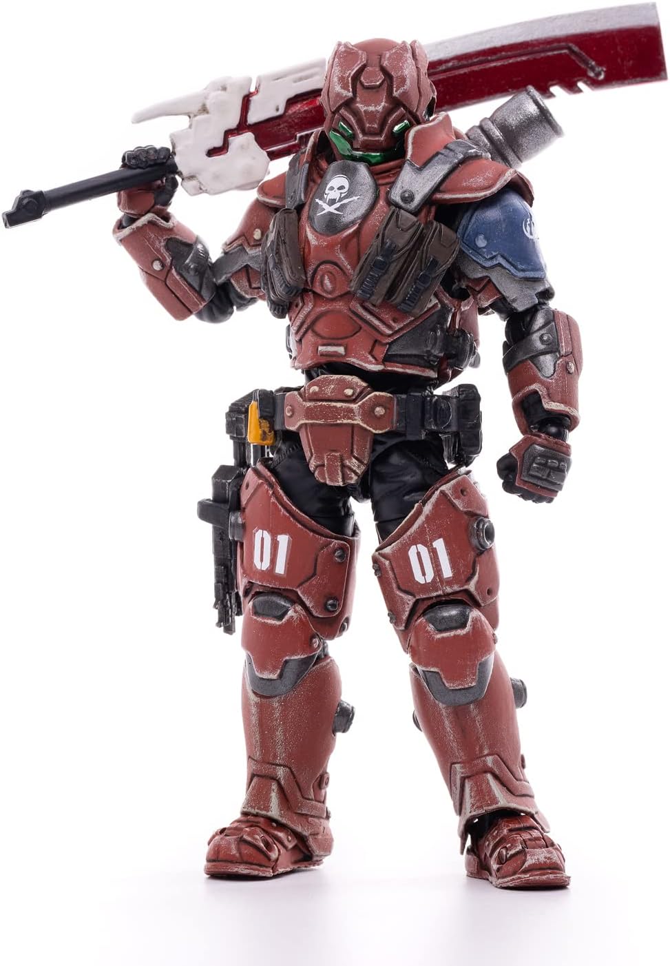 HiPlay JoyToy 1/18 Scale Science-Fiction Action Figures Full Set-Battle for The Stars Series-Saluk Flame Dragon Cavalry (Crimson)