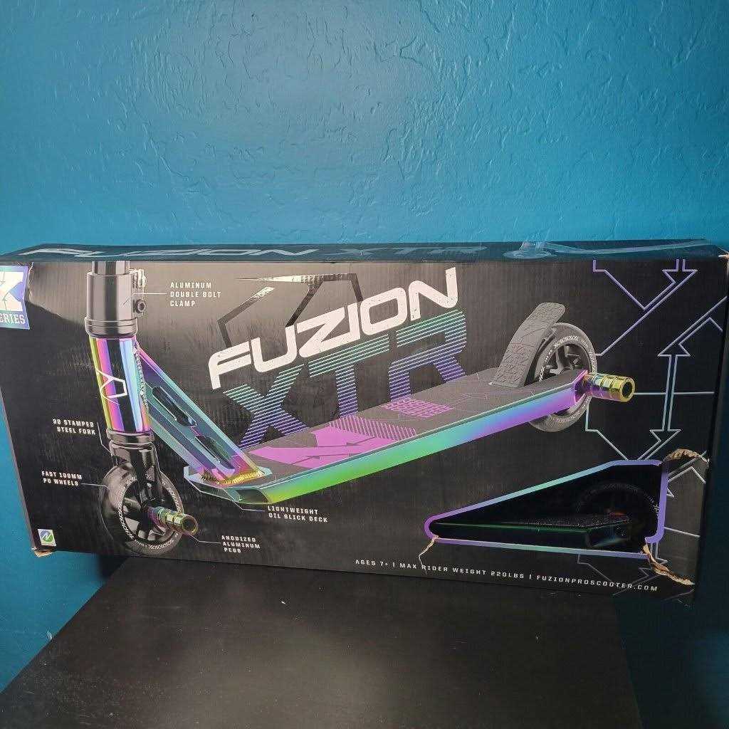 Fuzion XTR Pro 2 Wheel Neochrome Kick Scooter - Sports Supplies Online Store