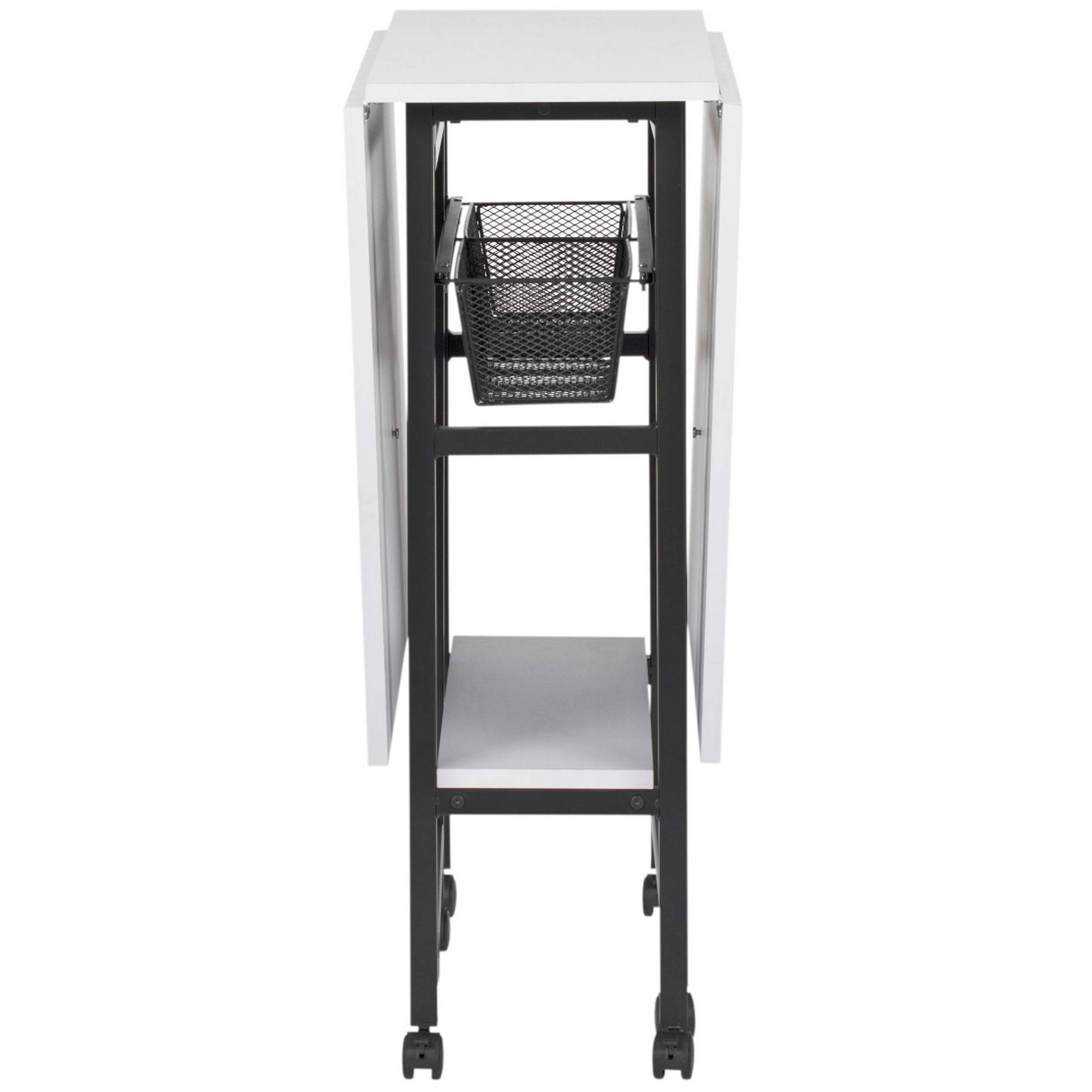 Sew Ready Standing Height Craft/Cutting Table with Baskets (36x22 H)