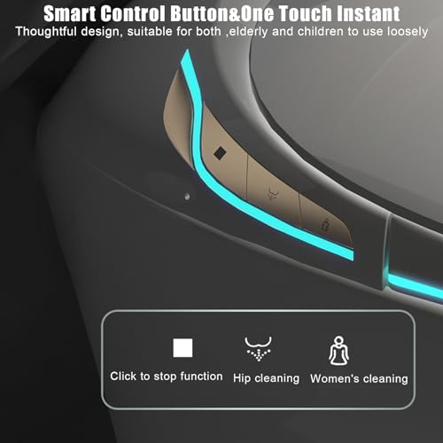 curfair Smart Bidet Toilet with UV Steriliser, Air Dryer, Heated Water Sprayer & Seat, Off-seat AUTO Flush