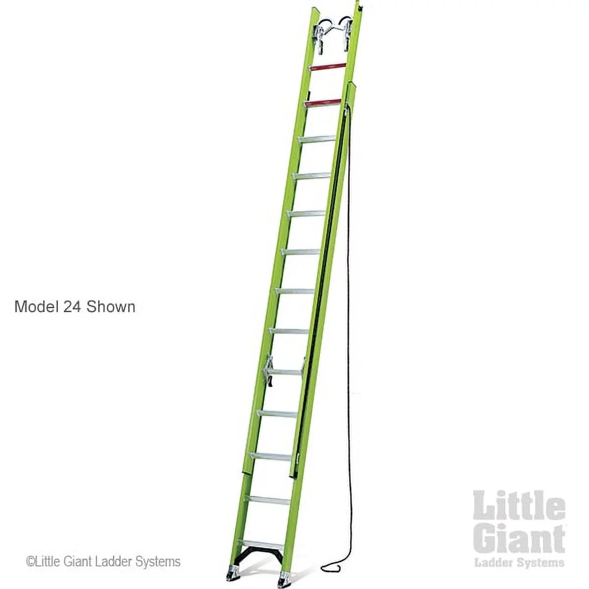 Little Giant HyperLite, 24' - Type IA - 300 lbs rated, fiberglass extension ladder - Curated Treasures Market