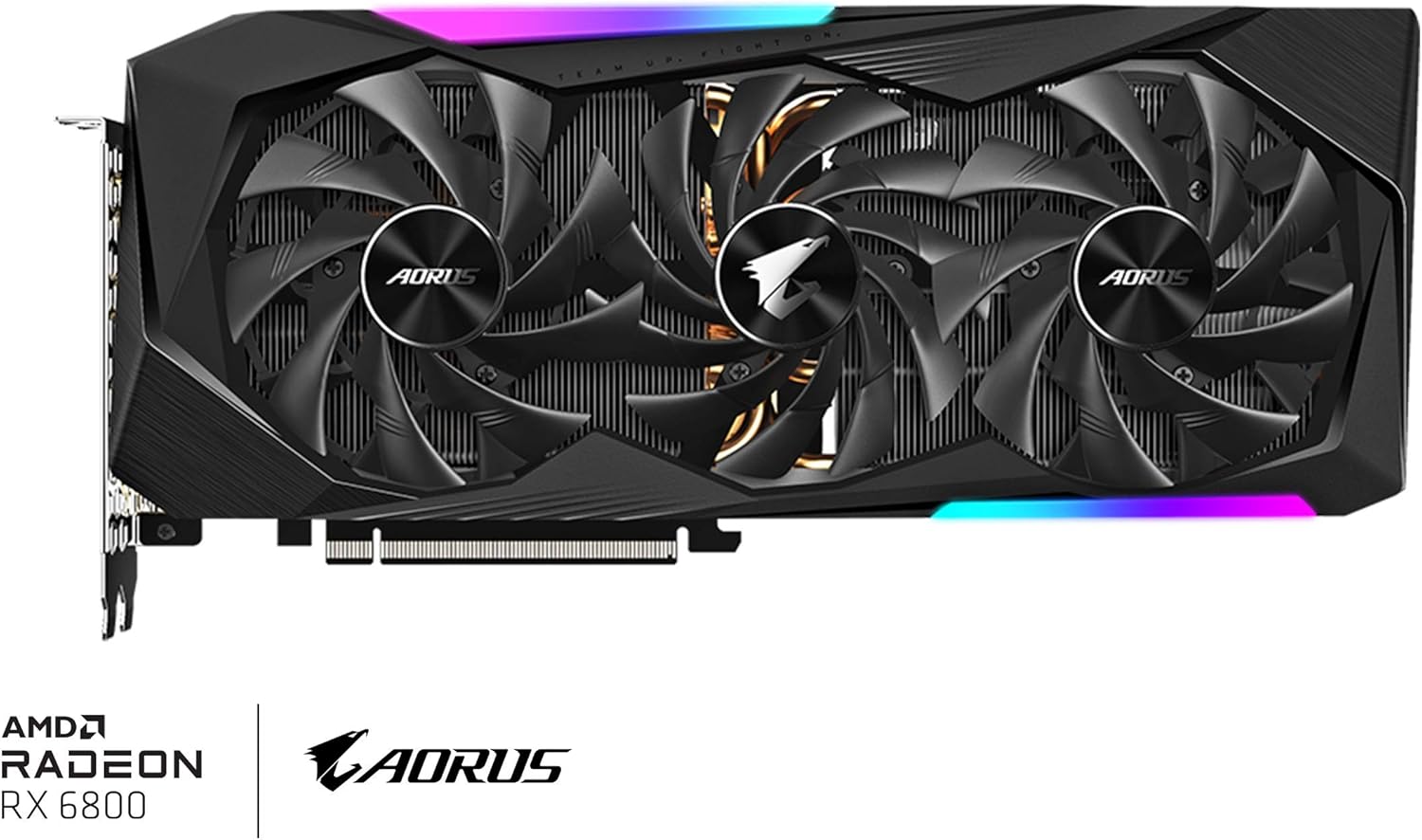 AORUS Radeon RX 6800 Master 16G Graphics Card, MAX-Covered Cooling, 16GB 256-bit GDDR6, GV-R68AORUS M-16GD Video Card