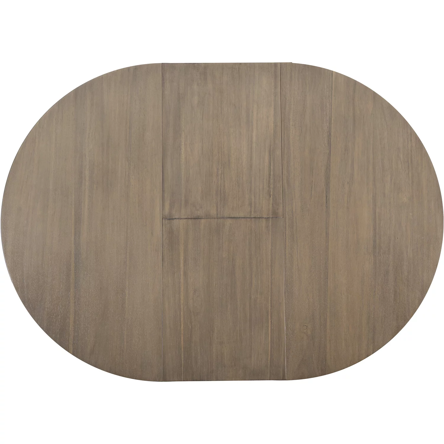 Churanty Farmhouse 5 Piece Round Dining Table Set for 4,Two Size Round to Oval Extendable Butterfly Leaf Wood Dining Table with 4 Upholstered Chairs