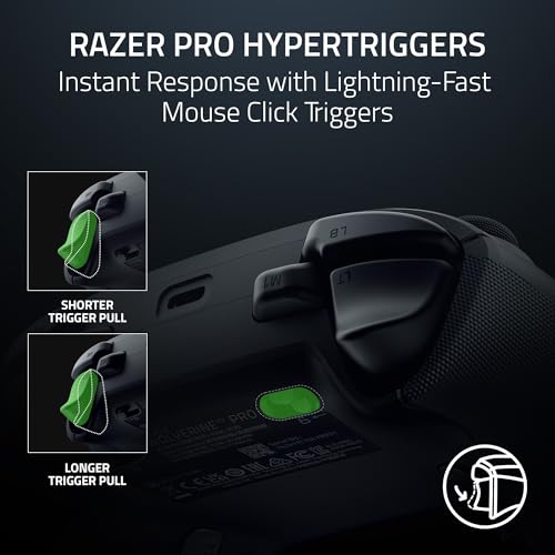 Razer Wolverine V3 Pro Wireless Gaming Controller: Licensed for Xbox Series X|S, Xbox One, Windows PC - 6 Remappable Buttons - Fast Triggers