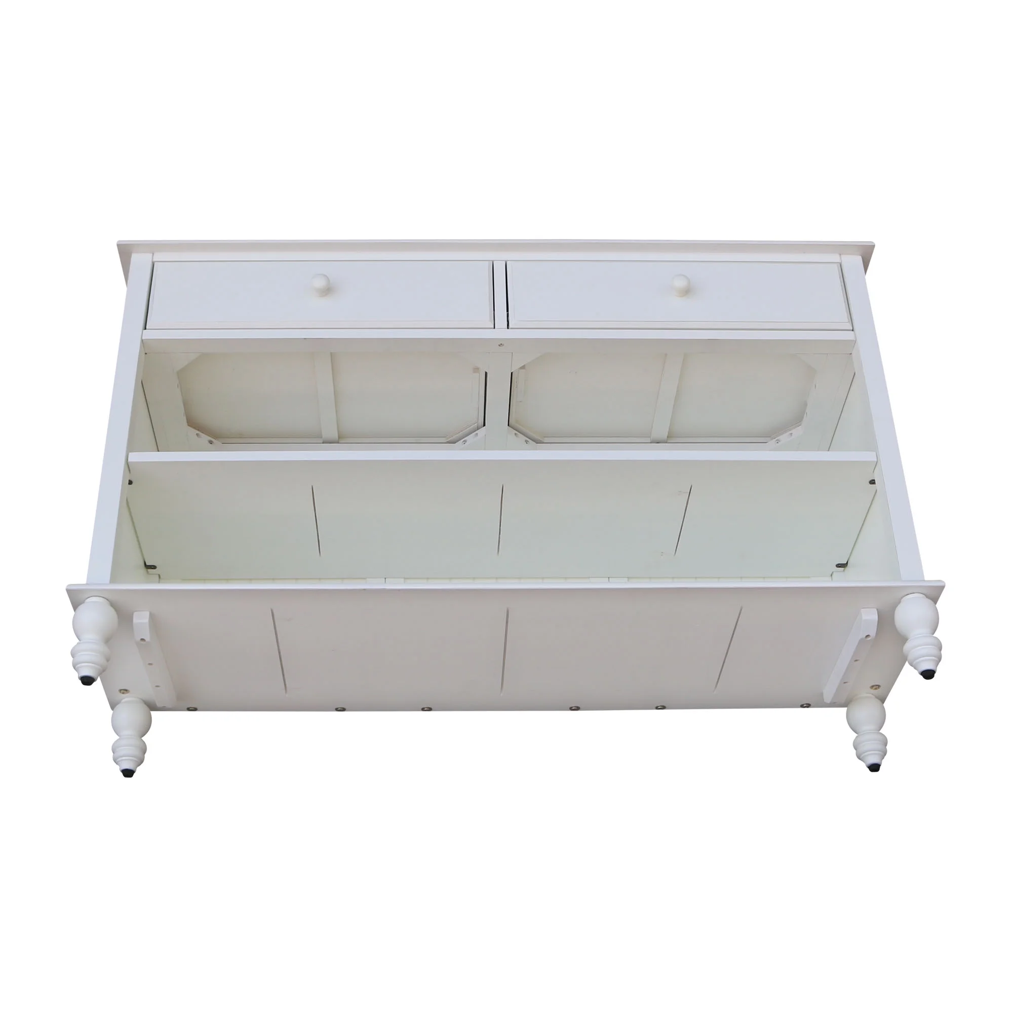 Beach White Cottage Console Table