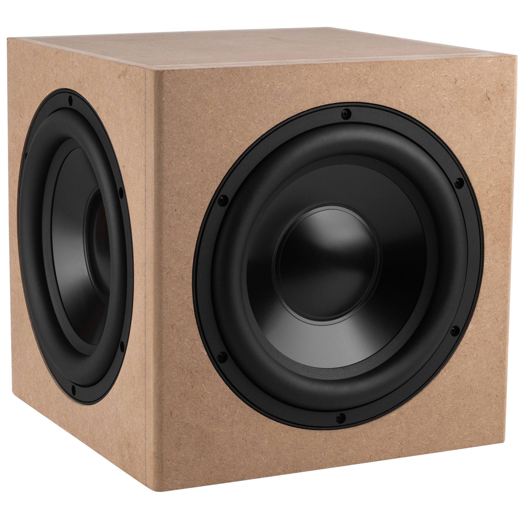 Parts Express Powered Dayton Audio 10x22 with Dual Passive Radiators 500 Watt Subwoofer Kit with Built-In DSP 300-7152