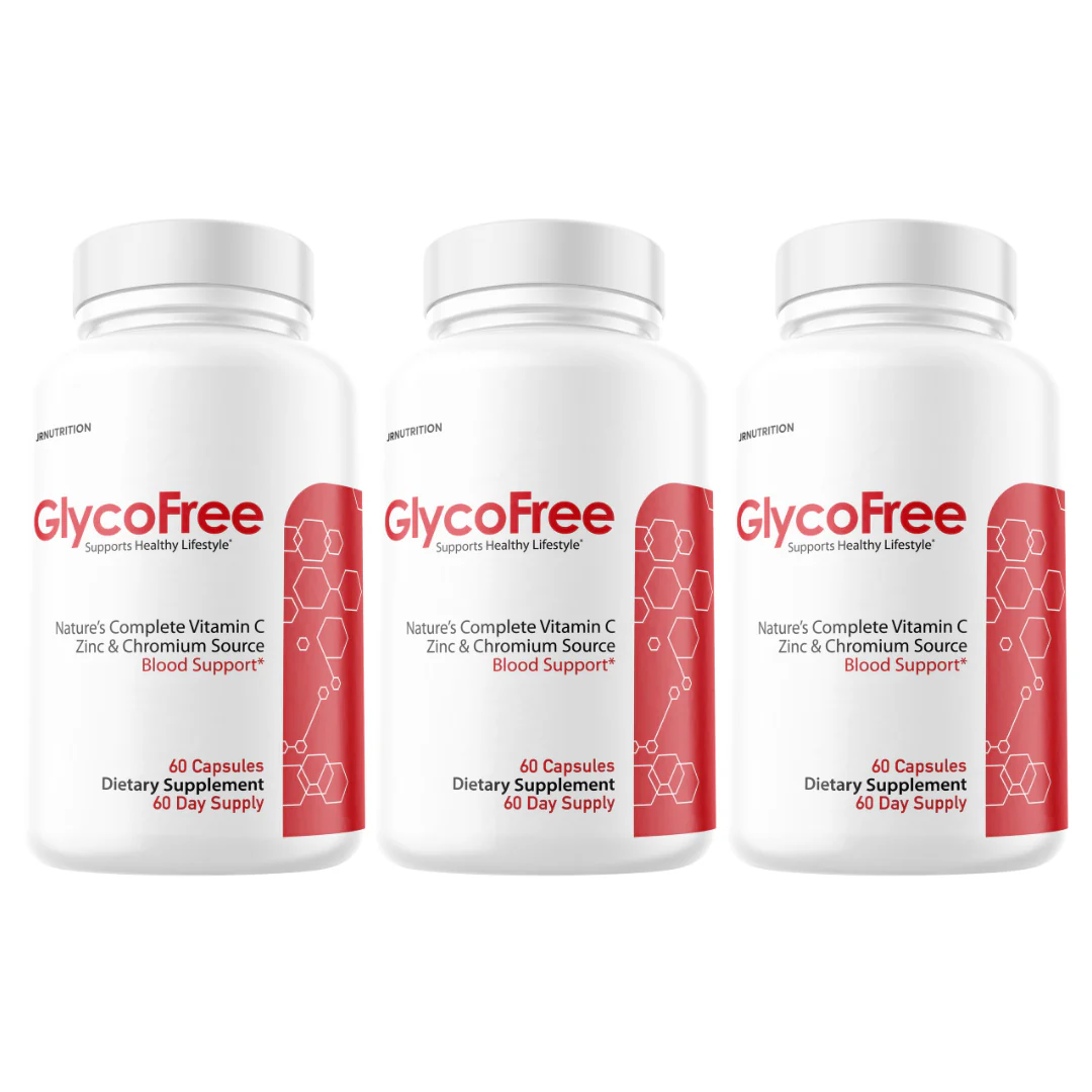 GlycoFree Blood Support Dietary Supplement - 3 Bottles - Kansas Nuitrition - HNZSDS