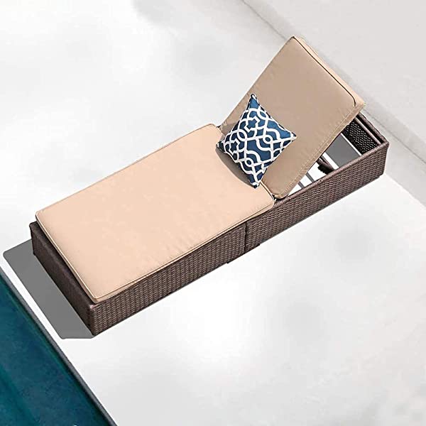 Patiorama Patio Chaise Lounge Chair, Sun Lounger