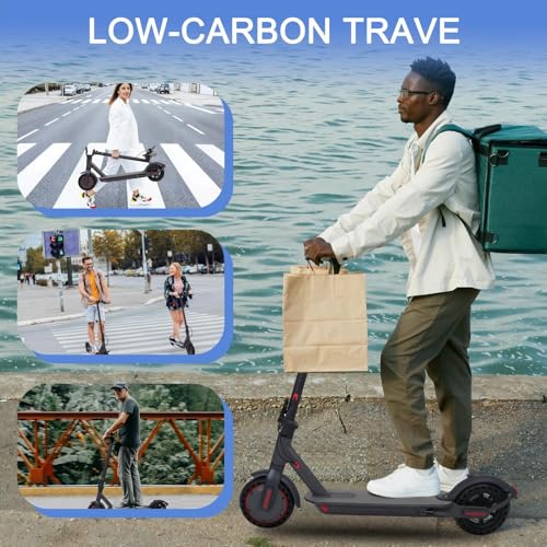 Electric Scooter, Powerful 350W Adult Electric Scooter, Up to 19Mph and 8.5" Solid Tires