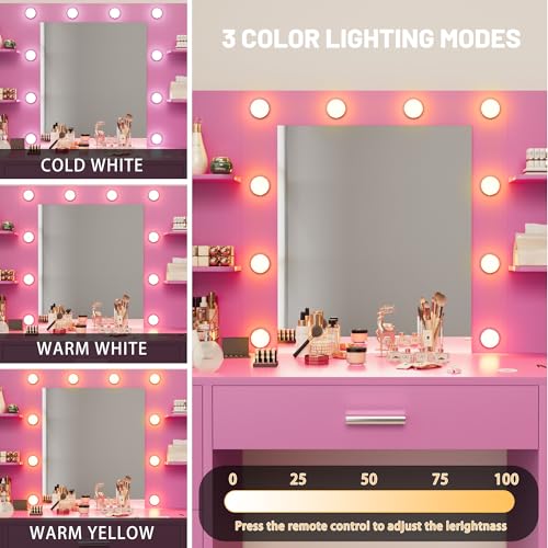 Furmax Vanity Desk with Mirror