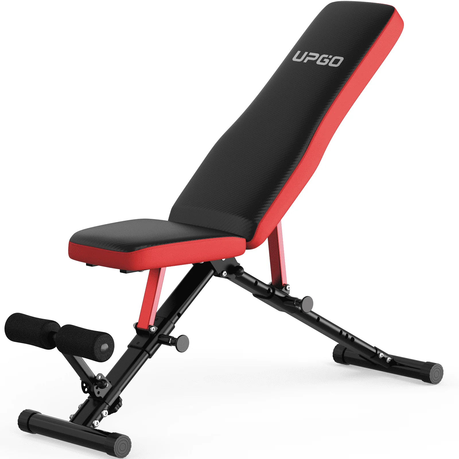 UPGO Adjustable Weight Bench with 660lbs Weight Capacity Foldable Workout Bench for Adult Up to 5.9' Gym Bench for Home