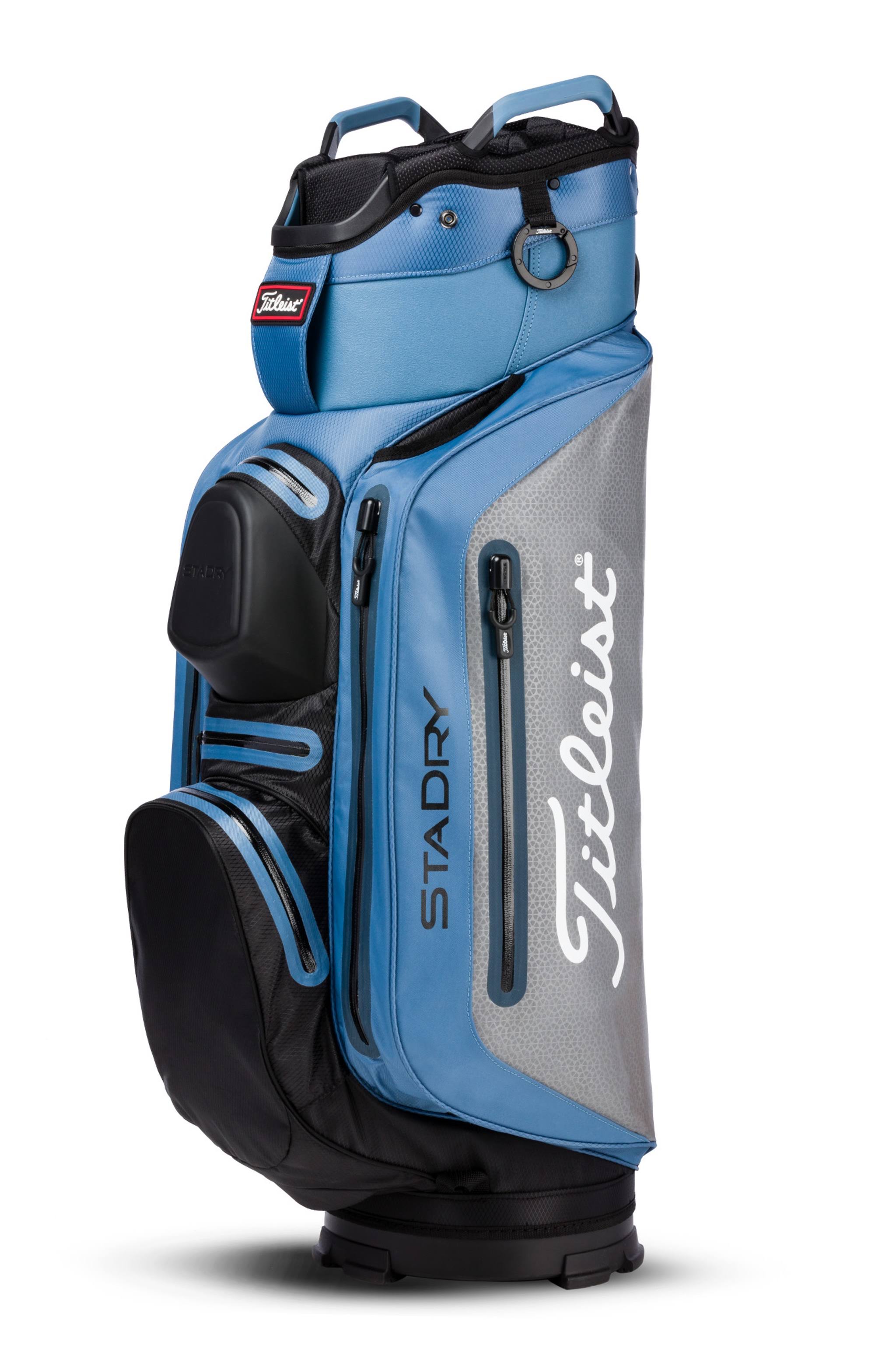 Titleist StaDry Deluxe Cart Bag, Bay/Silver/Black