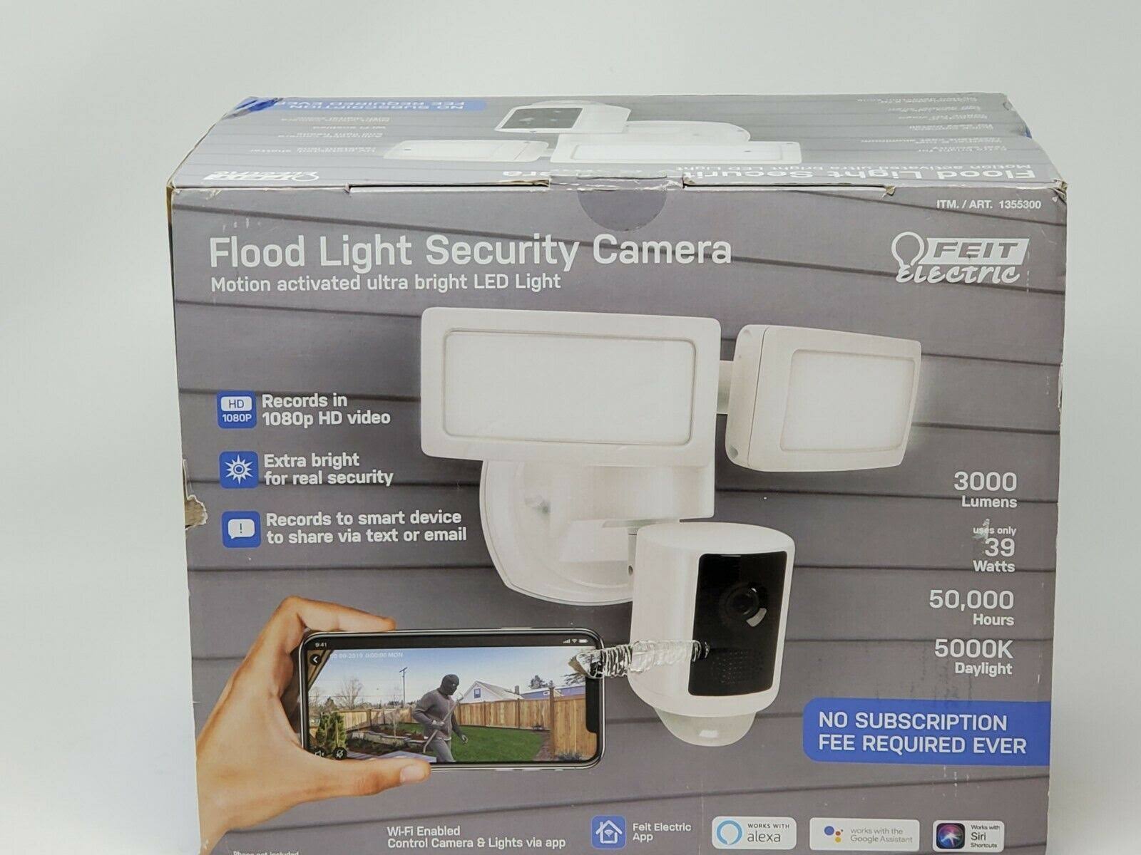 Feit Electric LED Dual Head Motion Sensor Smart Floodlight Security Camera