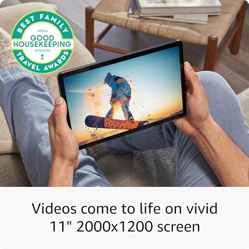 Like-New Amazon Fire Max 11 tablet (newest model) vivid 11&rdquo; display, all-in-one for streaming, reading, and gaming, 14-hour battery life